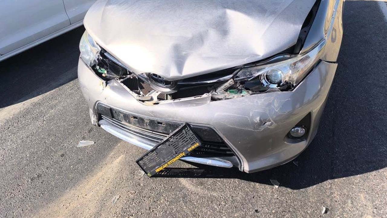 Siirt'te maddi hasarlı trafik kazası