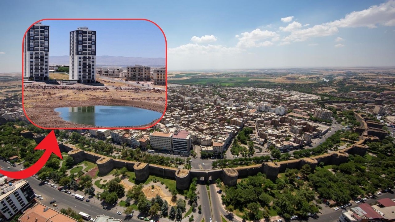 Diyarbakır’da lüks sitelerin ortasında kanalizasyon göleti!
