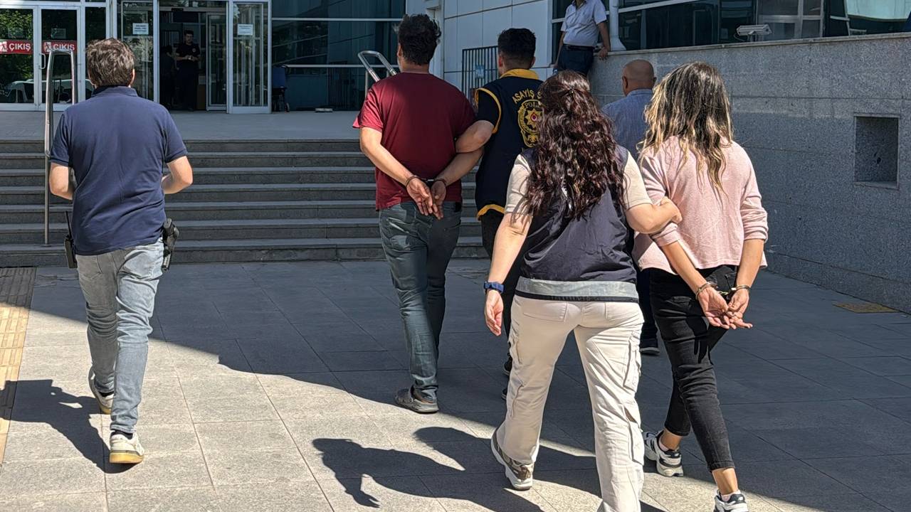 Çamaşır ve kurutma makinası hırsızı karı koca yakalandı