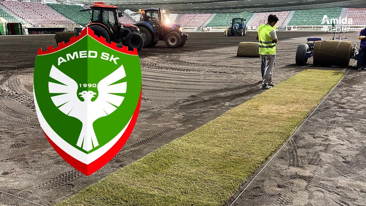 Amedspor’da yeni sezon heyecanı: Çim serimi başladı