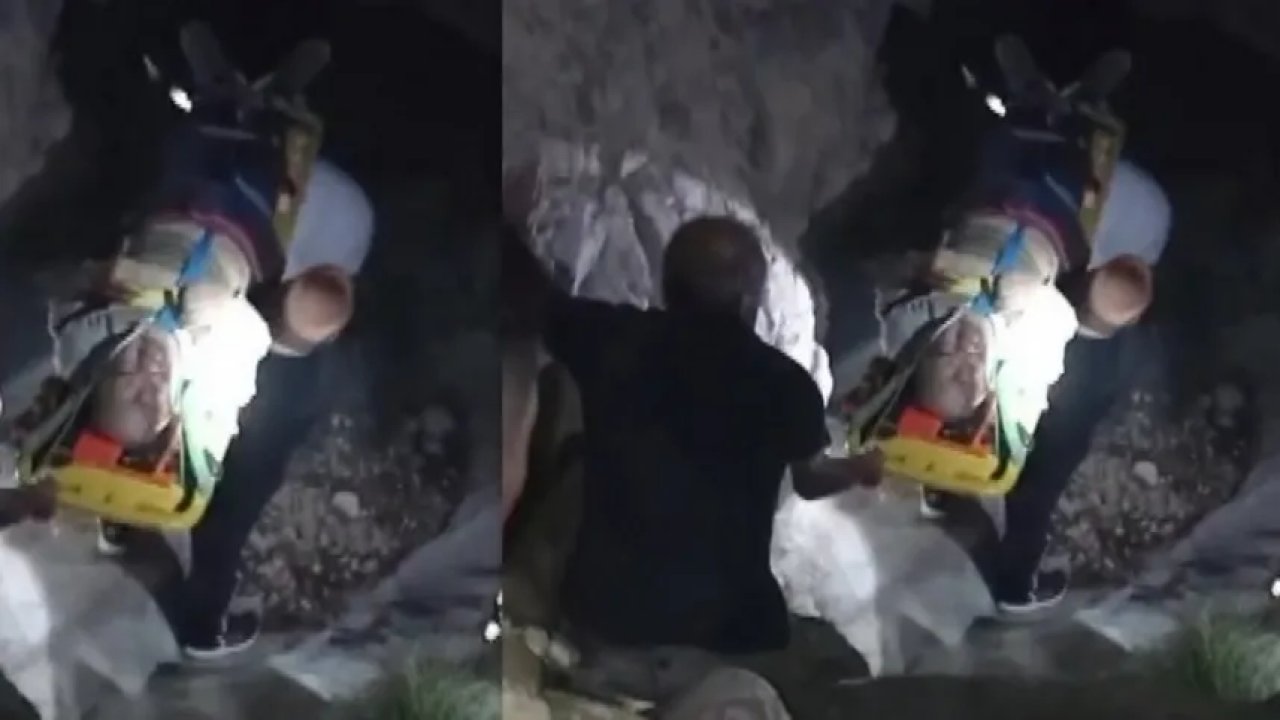 Kayalıklardan düşen kişi Erzincan'da can verdi