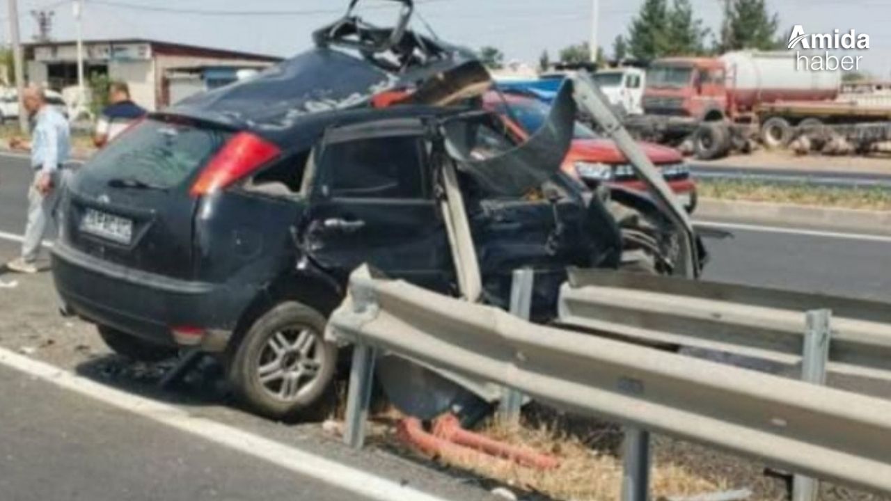 Diyarbakır'da feci kaza: Sürücünün durumu ağır