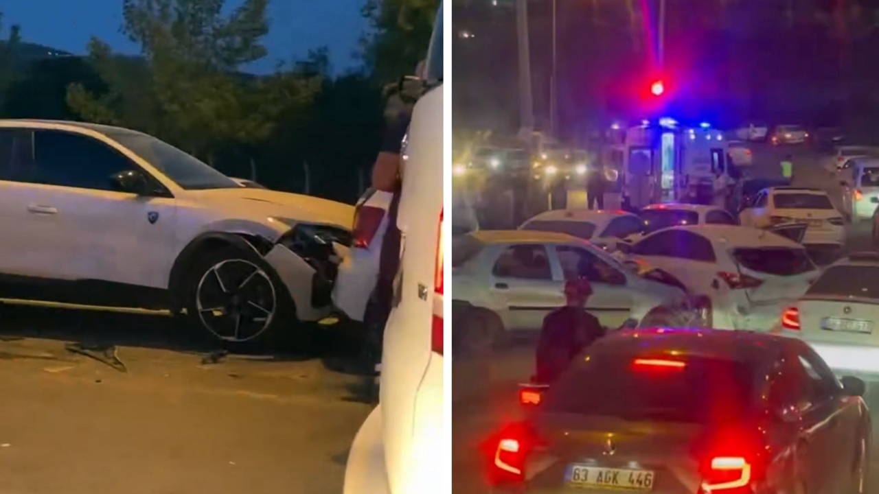 Şanlıurfa’da 5 araç kazaya karıştı: Trafik durdu, çok sayıda yaralı var