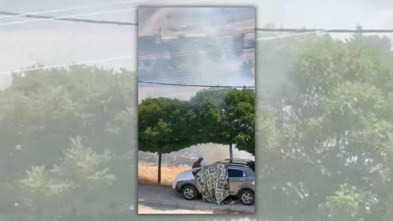 Kovancılar’da gençler yangına hızla müdahale etti