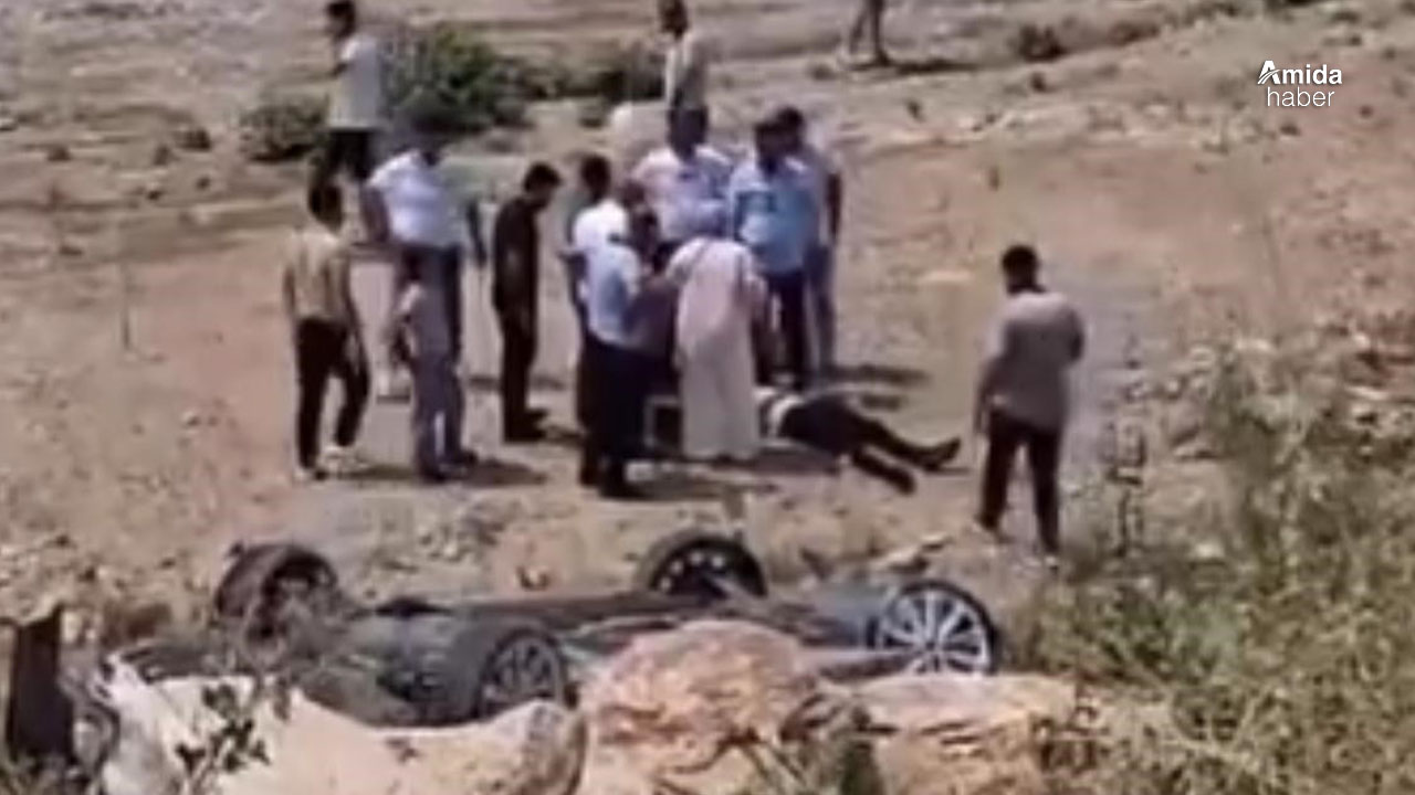 Batman'da araç şarampole yuvarlandı: 1 yaralı