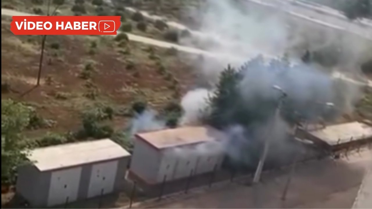 Diyarbakır’da trafo havai fişek gibi patladı