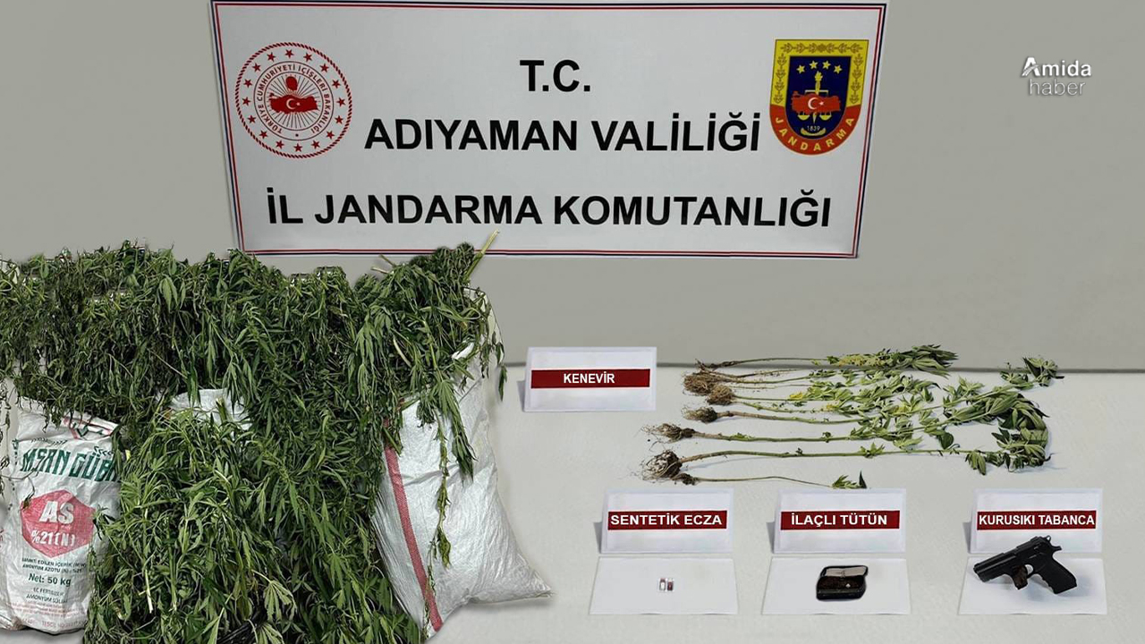 Adıyaman’da uyuşturucu operasyonu