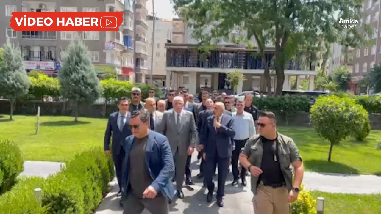 Dervişoğlu Diyarbakır’da: Koruma ordusuyla dolaştı