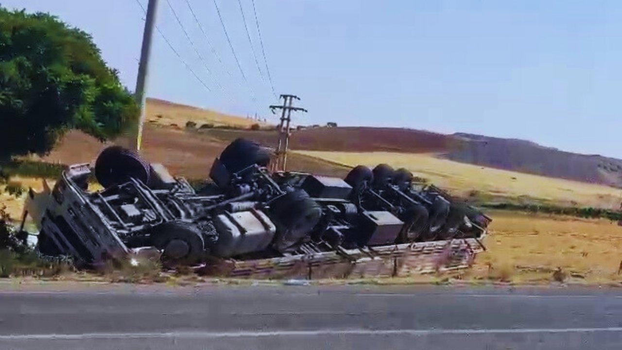 Adıyaman’da korkutan kaza: Şoför hastanelik oldu