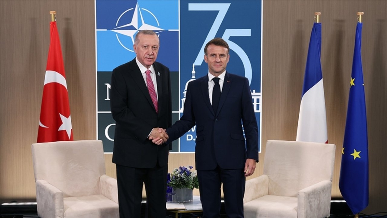 Erdoğan ile Macron görüştü: Gündem Gazze