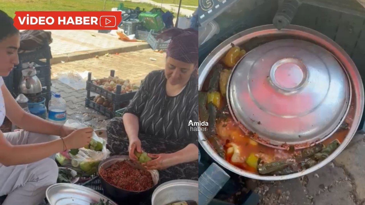 Diyarbakır’da tezgâh arası tencere: Pazarda dolma keyfi