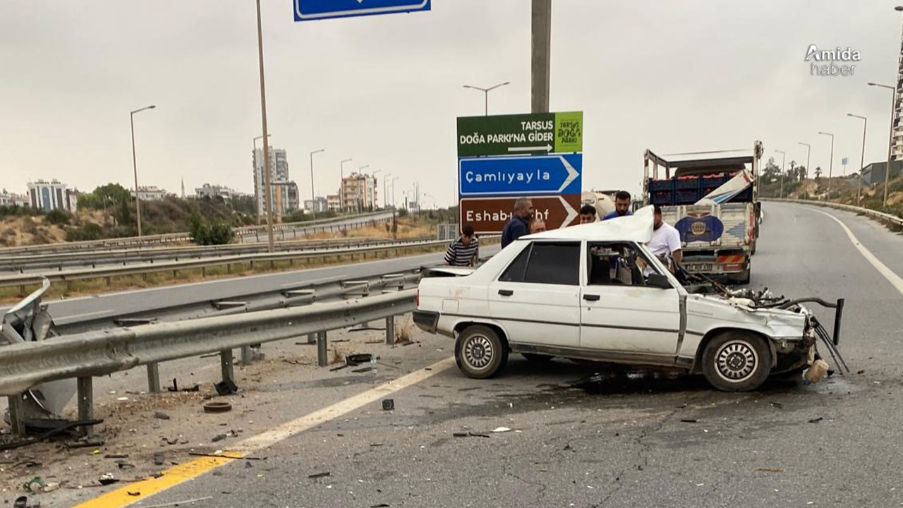 Mersin’de trafik kazası: 1 ölü, 1 yaralı