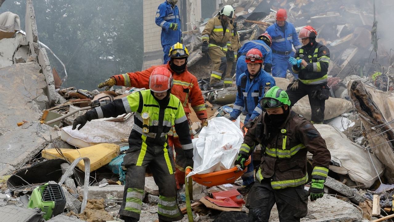 Rusya'nın vurduğu Kiev'de can kaybı 11'e yükseldi