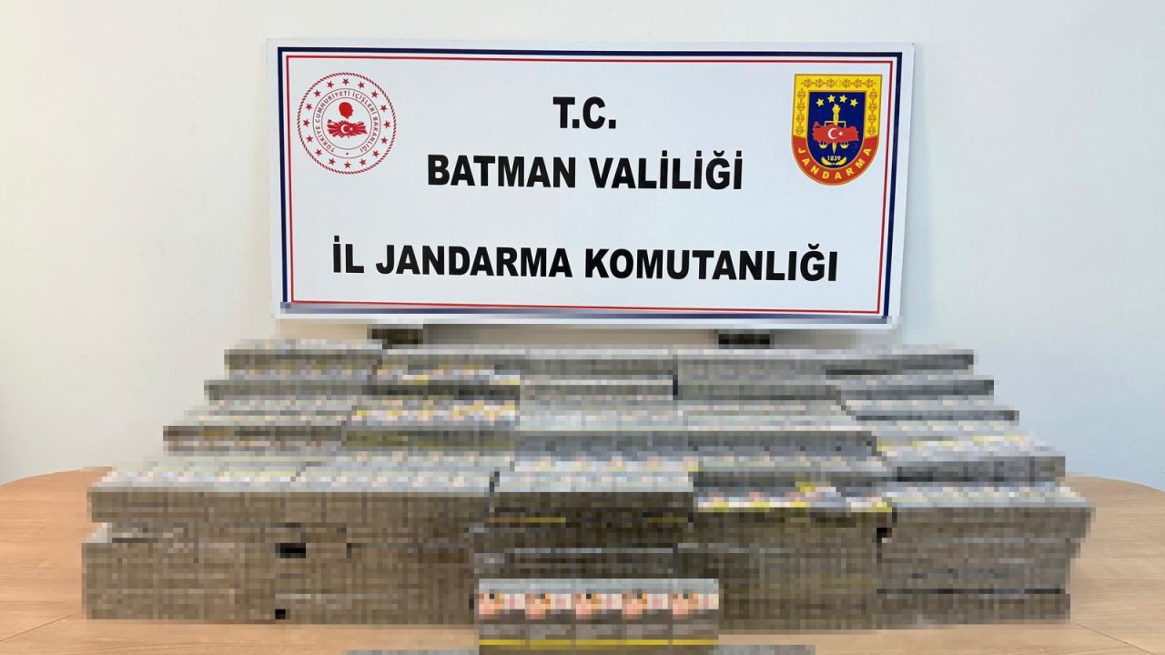 Batman'da bandrolsüz sigara ele geçirildi