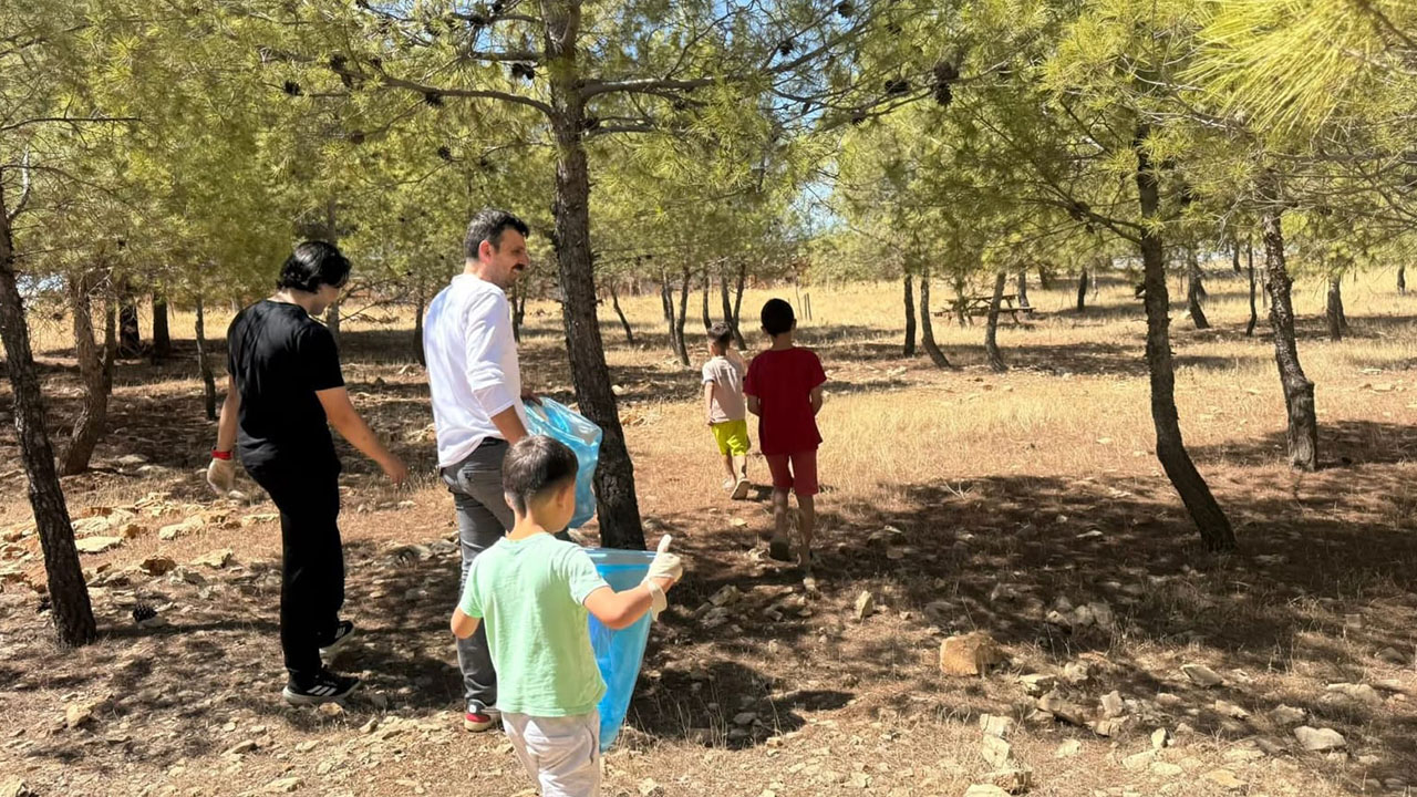 Mardin'de orman temizliği seferberliği etkinliği