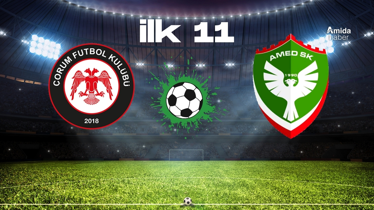 Amedspor’un Çorum FK maçı ilk 11’i belli oldu