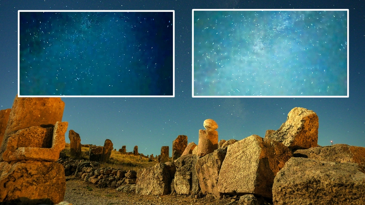 Diyarbakır Zerzevan Kalesi’ndeki meteor yağmuru büyüledi