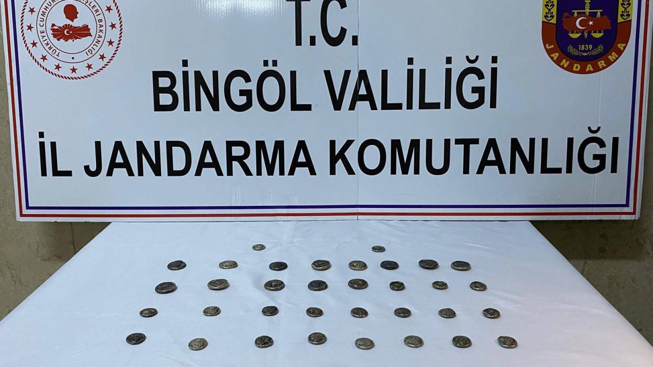 Bingöl’de 42 adet sikke ele geçirdi