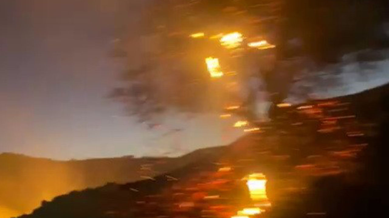 Adıyaman’daki anız yangını bahçeye sıçradı