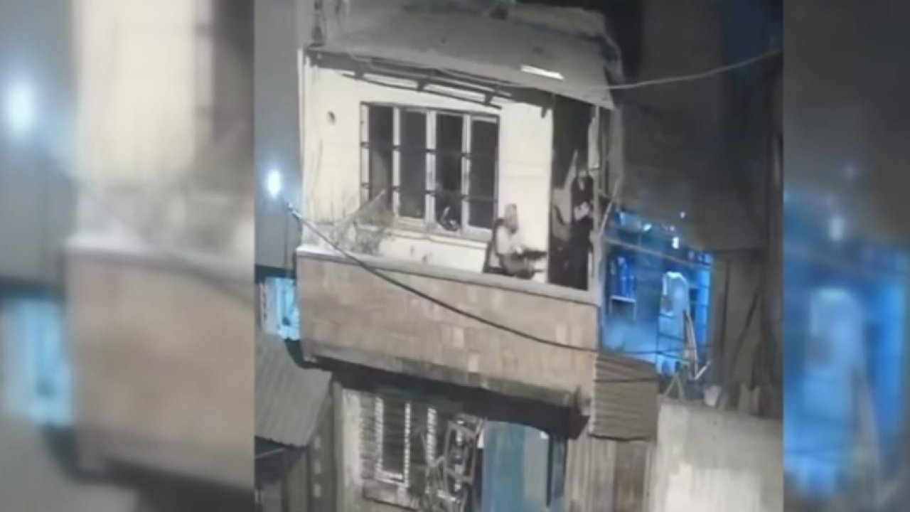 Balkondan balkona silahlı kavga: 4 kişi gözaltına alındı