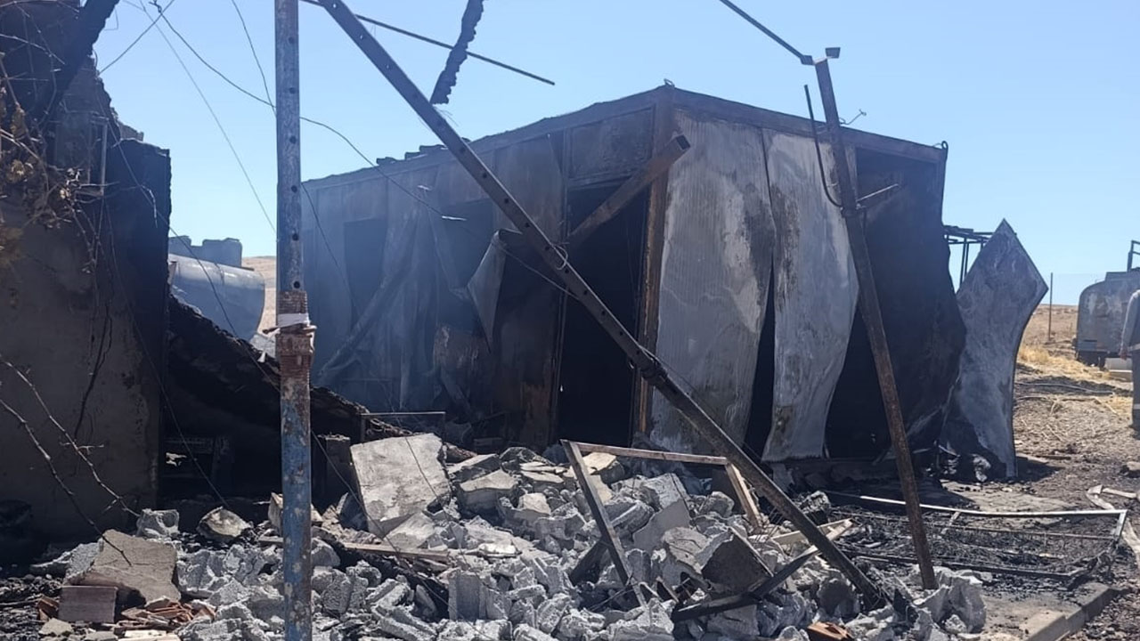 Siirt'te konteyner yangını