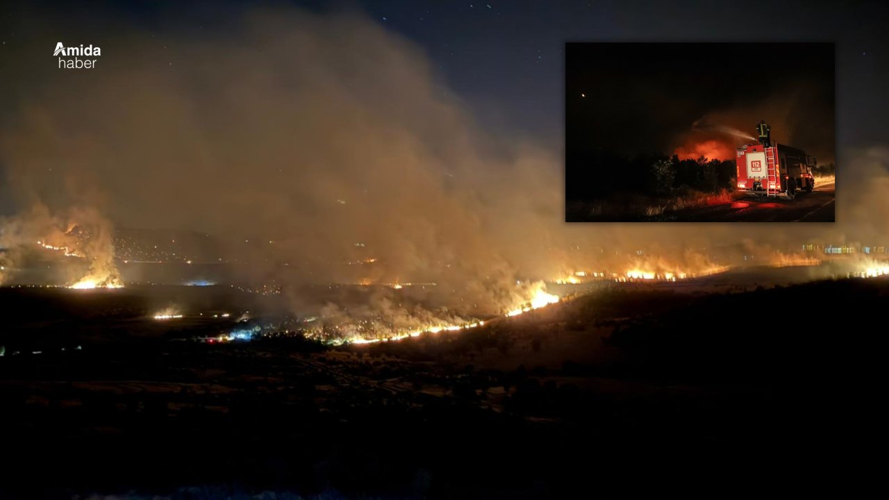Diyarbakır’da korkutan yangın söndürüldü