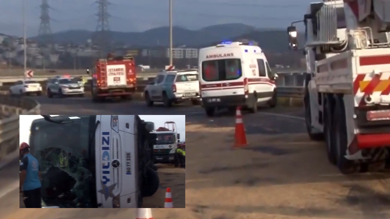 İstanbul’da yolcu otobüsü devrildi: 3 ölü, 20 yaralı
