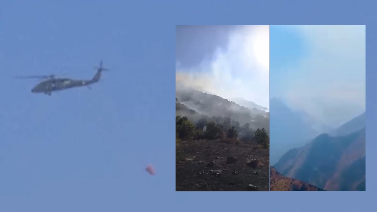 Hakkari Yüksekova’da yasaklı alandaki yangın söndürülemiyor
