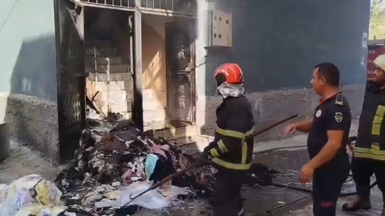 Şanlıurfa’da ev yangını