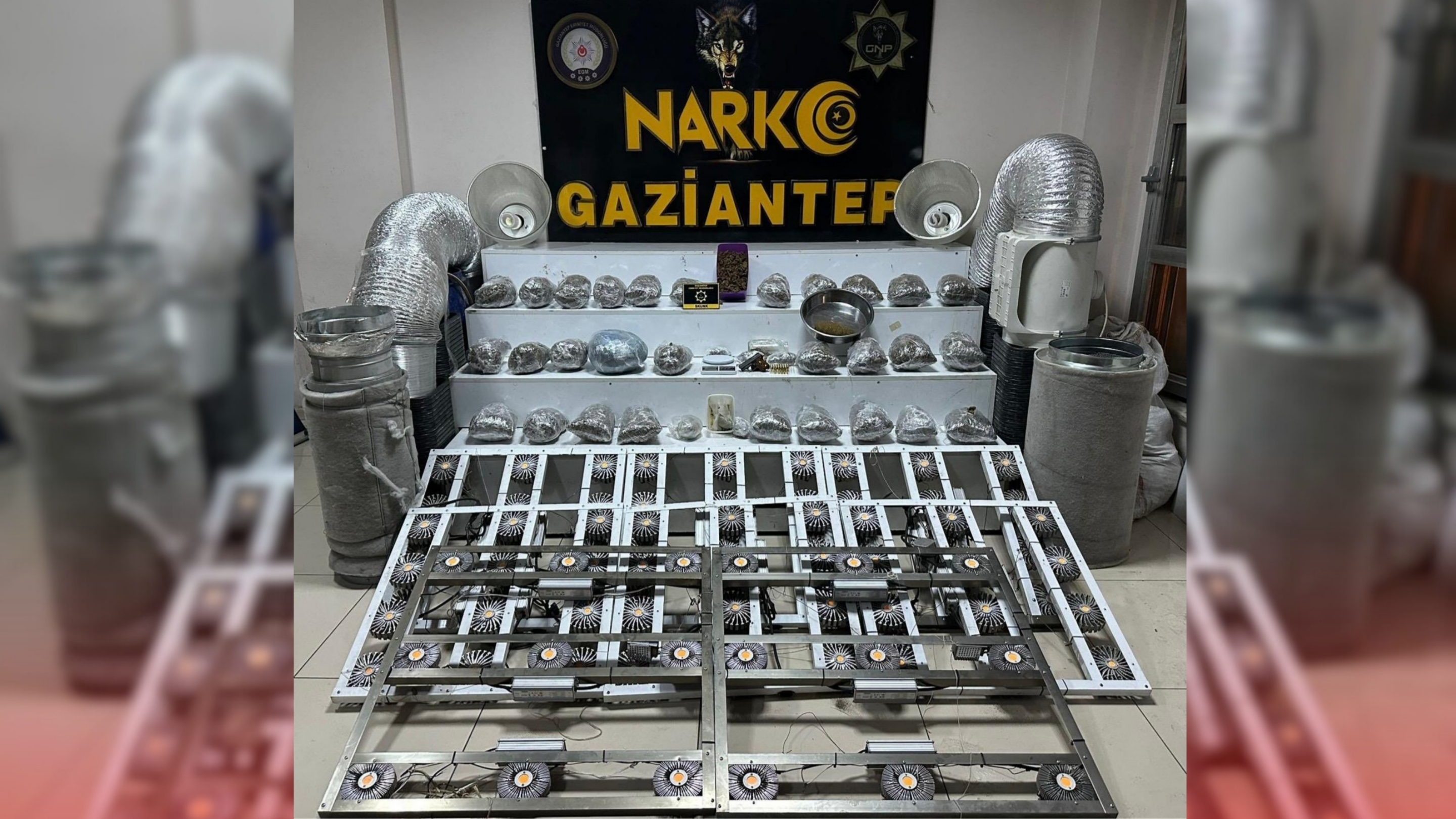 Gaziantep: 32,5 kilo uyuşturucu ele geçirildi