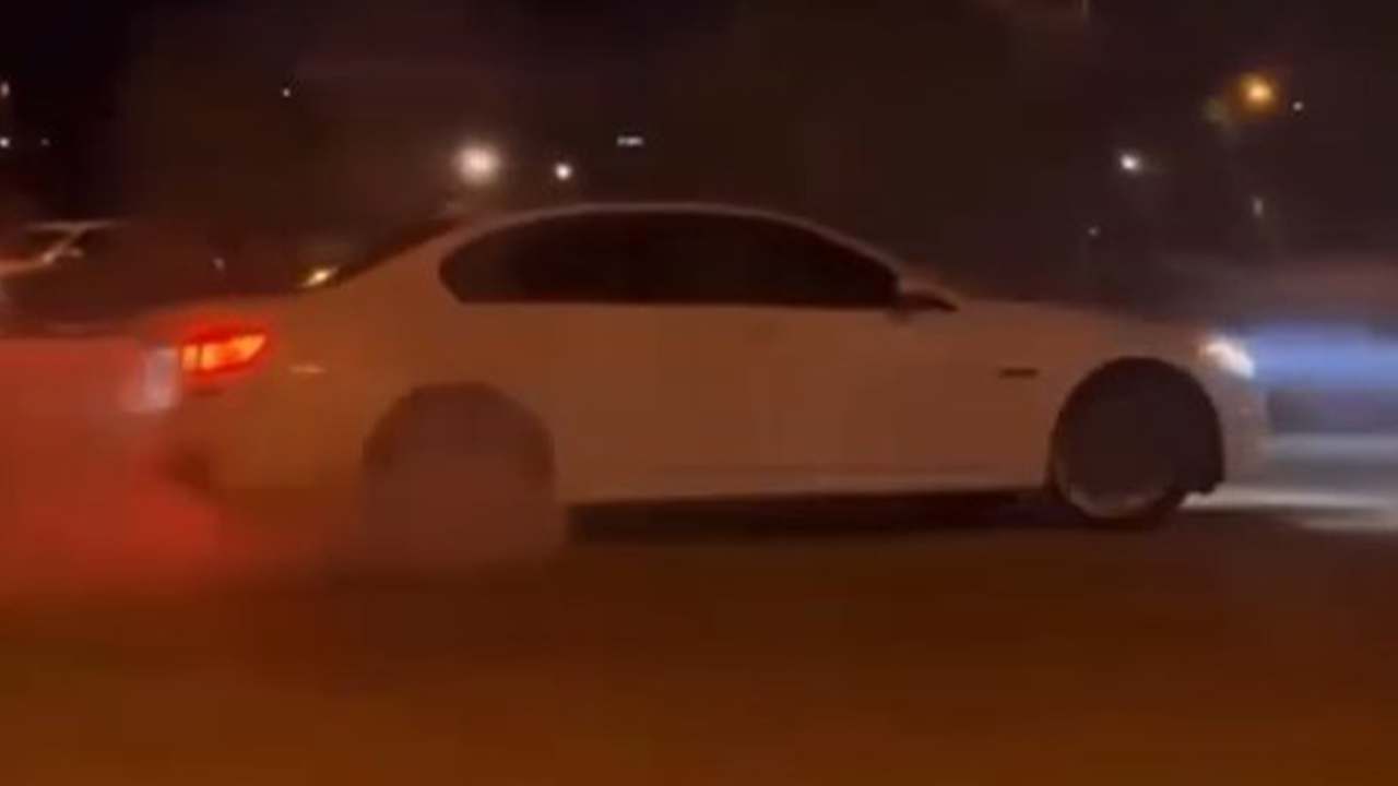 Gaziantep'te drift atarak tehlike saçan sürücüye ceza yağdı