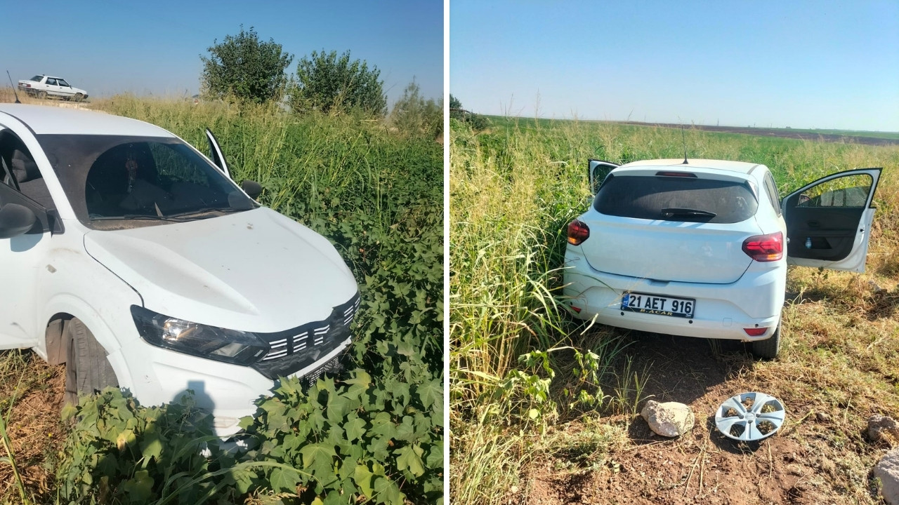 Diyarbakır'da otomobil tarlaya uçtu: 5 yaralı