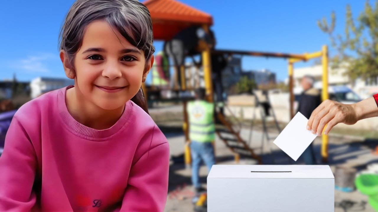 250 çocuk ‘Narin’ ve ‘Özgürlük’ için oy kullandı