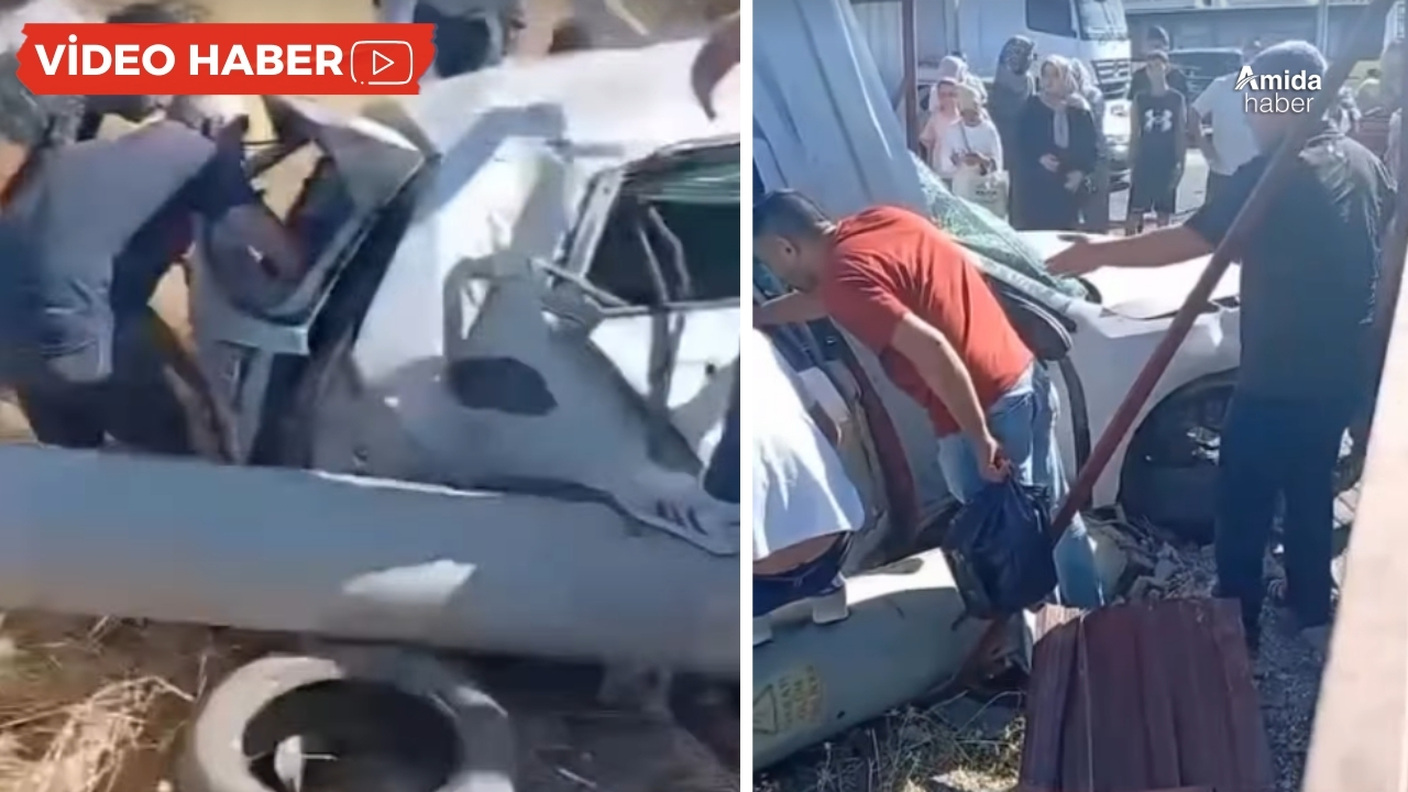 Diyarbakır'da belediye otobüsü ile otomobil çarpıştı: 1 ölü, 1 yaralı