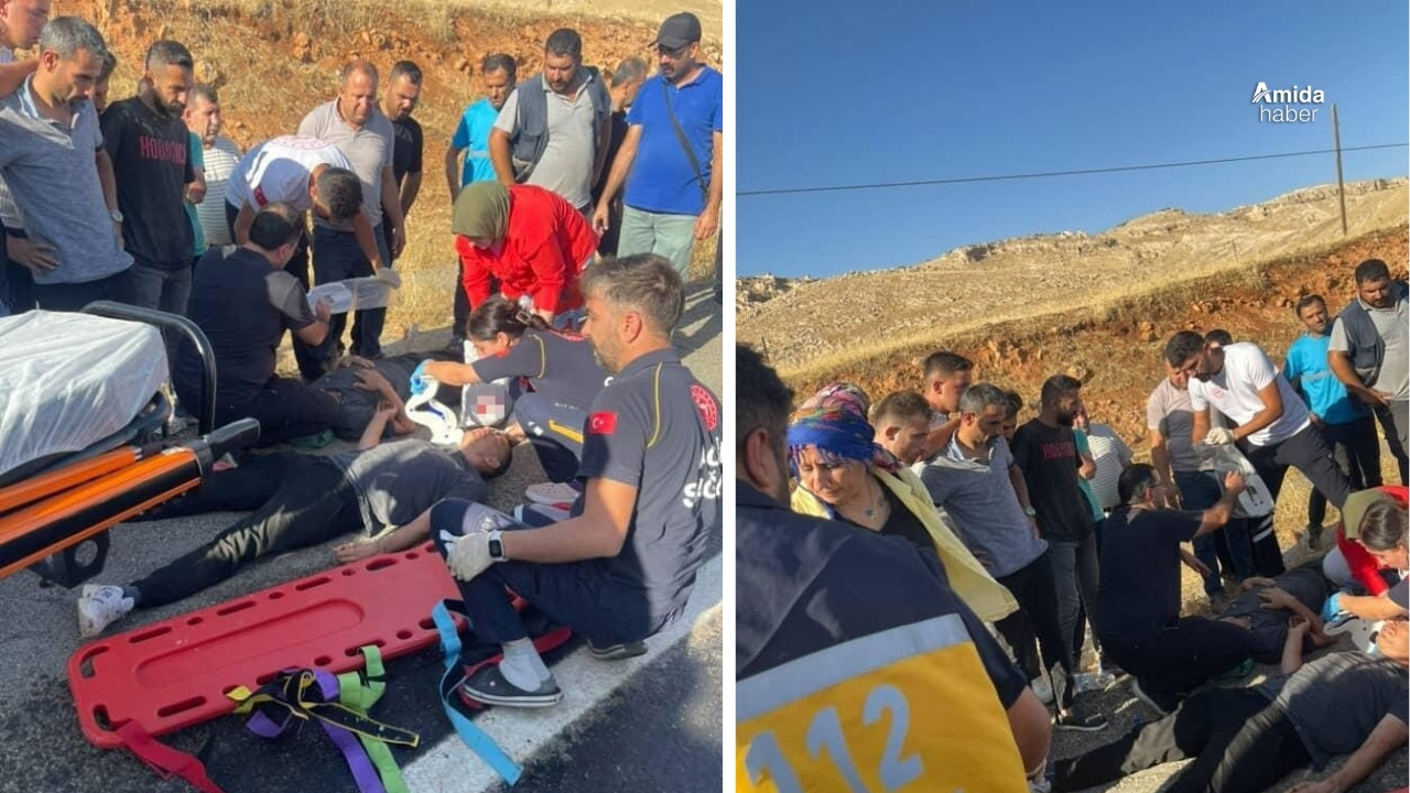 Diyarbakır’da araç lastiği patladı: Baba ve oğlu yaralandı