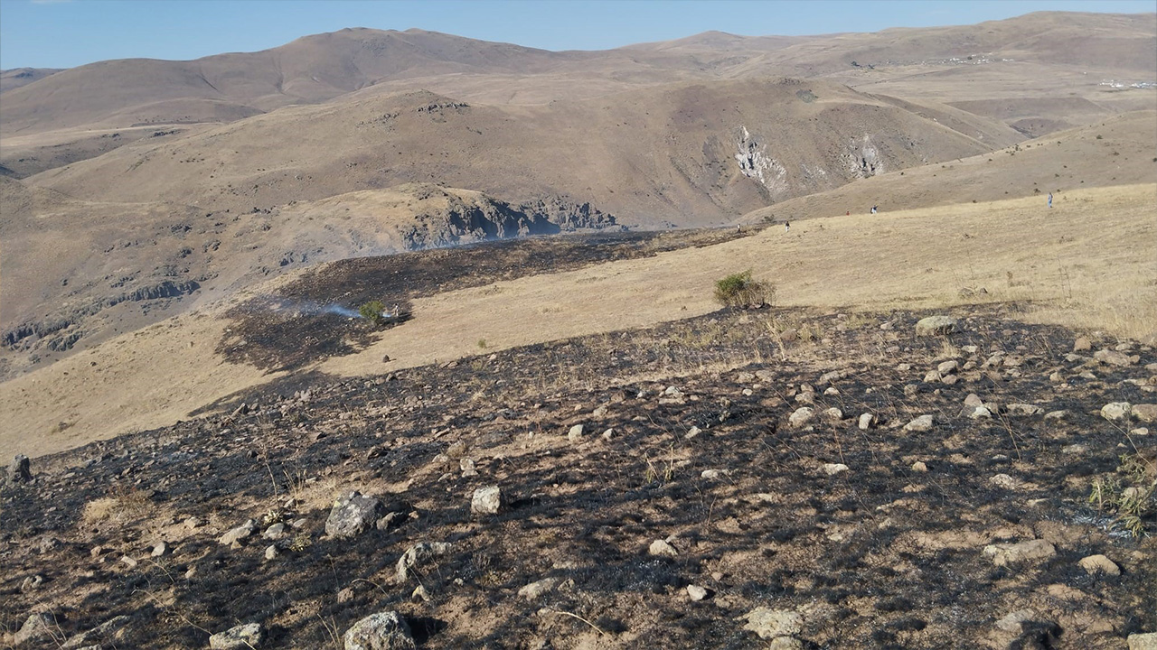 Erzurum’da korkutan yangın