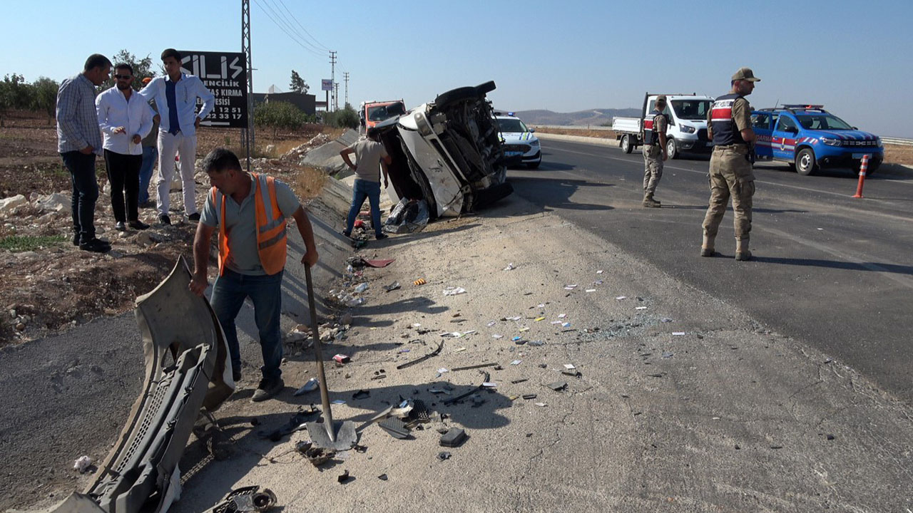 Kilis'te feci kaza: 1 kişi öldü, 4 kişi yaralandı
