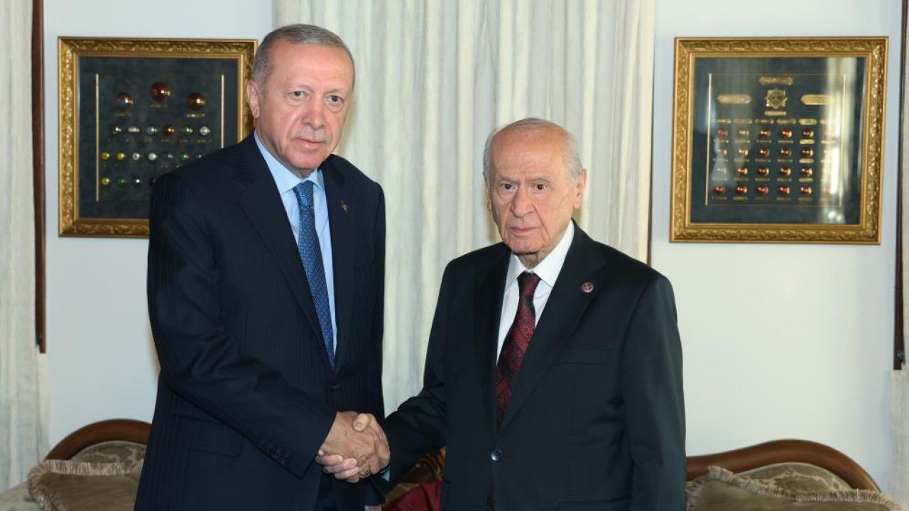 Cumhurbaşkanı Erdoğan ile Bahçeli bir araya geldi