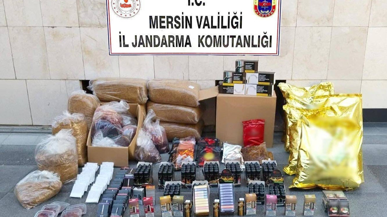 Mersin'de kaçakçılık operasyonu