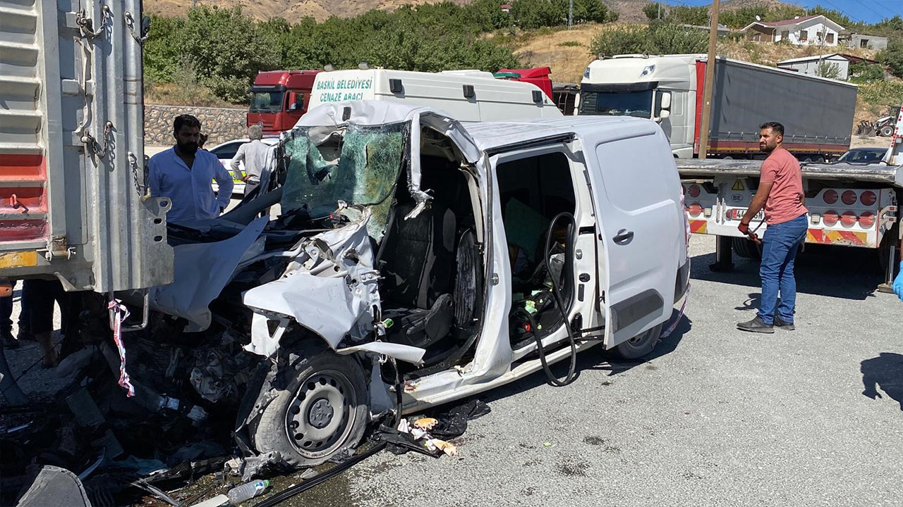 Elâzığ’da feci kaza: 1 ölü