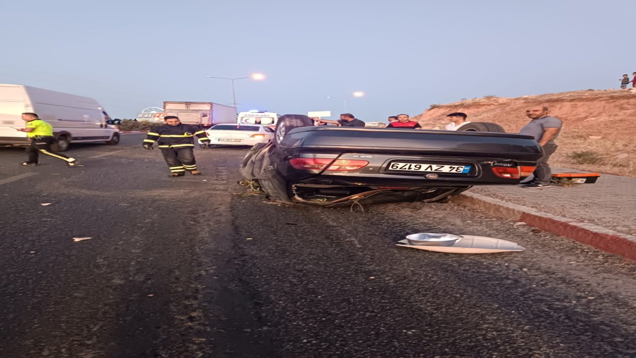 Siirt'te trafik kazası: Otomobil takla attı, bir yaralı
