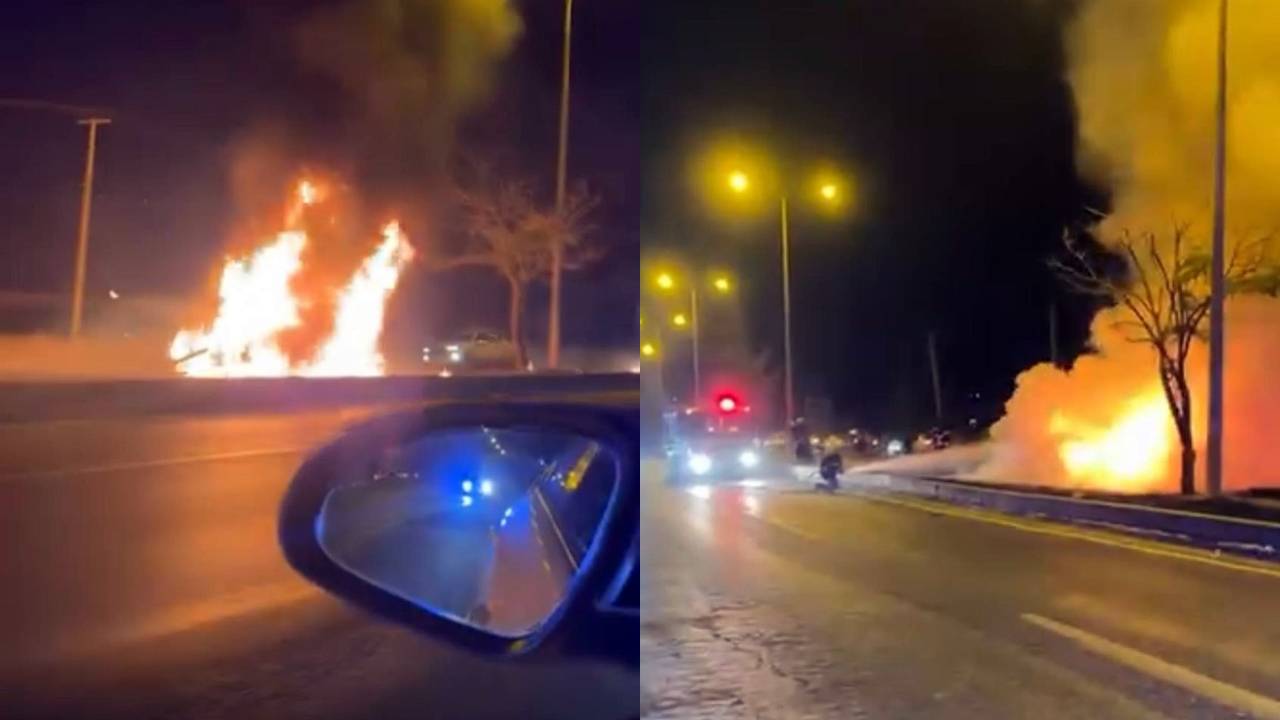 Diyarbakır'da otomobil alev topuna döndü