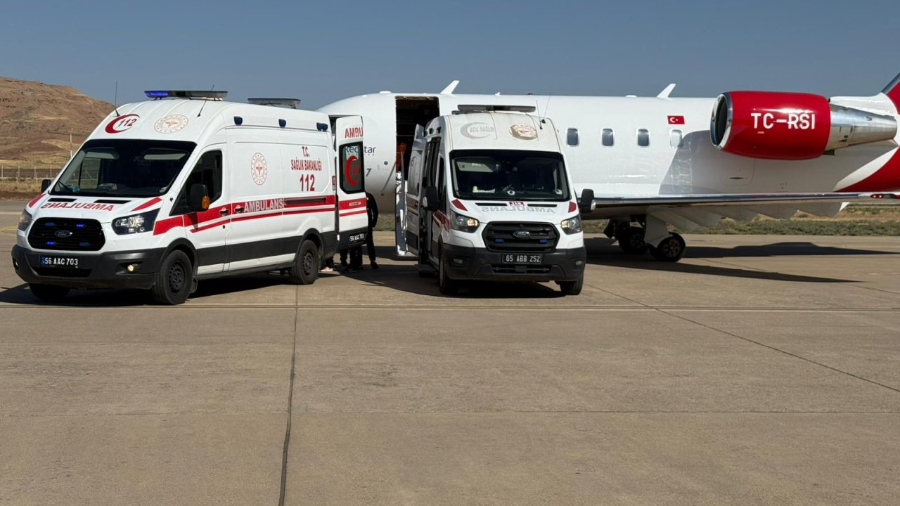 Siirt'te hava ambulansı 59 yaşındaki kadın için havalandı