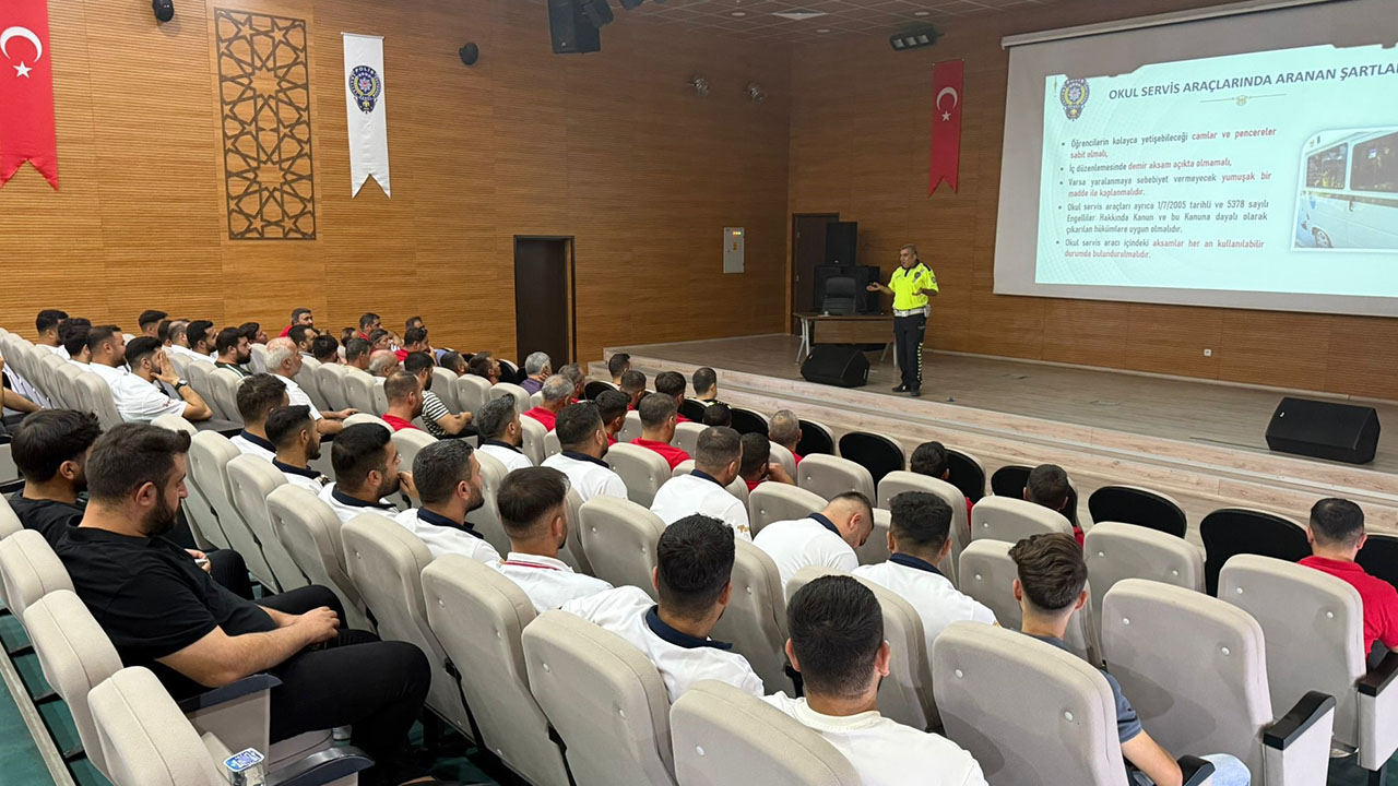Siirt’te okul servis şoförlerine eğitimi