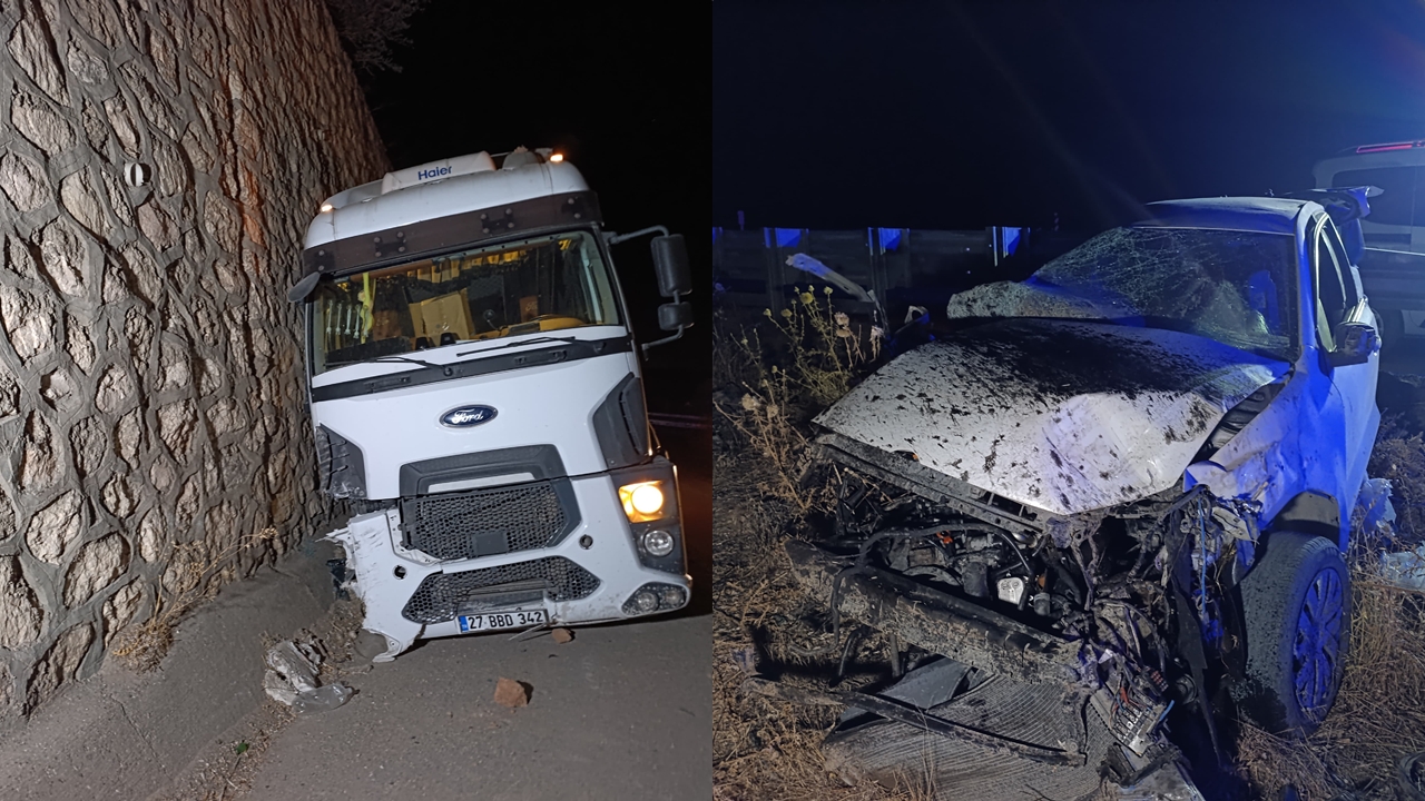 Adıyaman'da tanker tersten gelen araca çarptı: 1 ölü, 2 yaralı