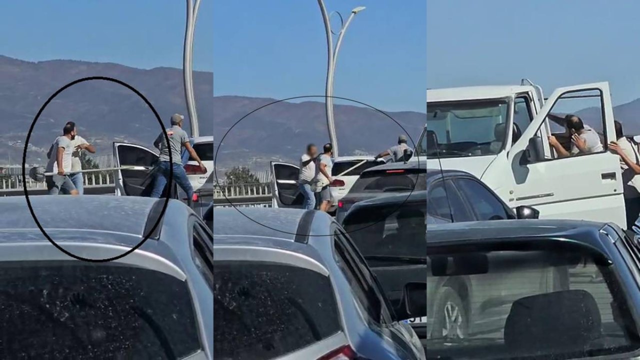 Hatay’da trafik tartışması: Kürek ve süpürgeyle saldırı