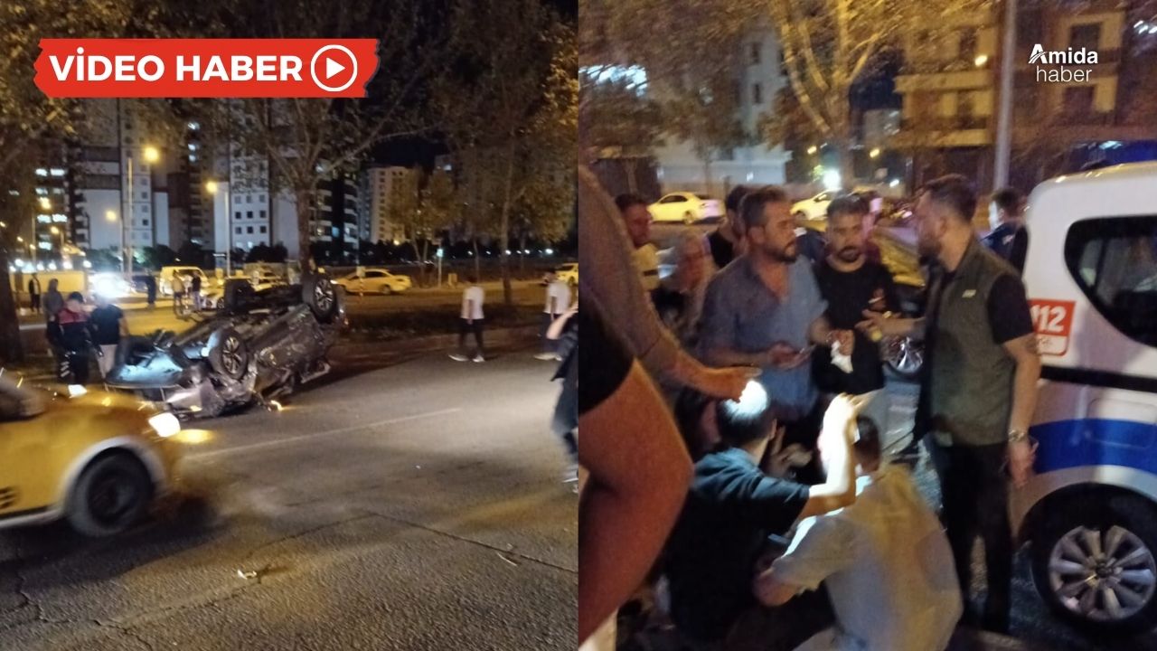 Diyarbakır’da trafik magandası kaçtı: 1’i ağır, 3 yaralı
