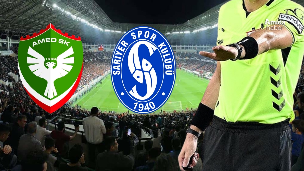 Amedspor-Sarıyer maçını Trakyalı hakem yönetecek
