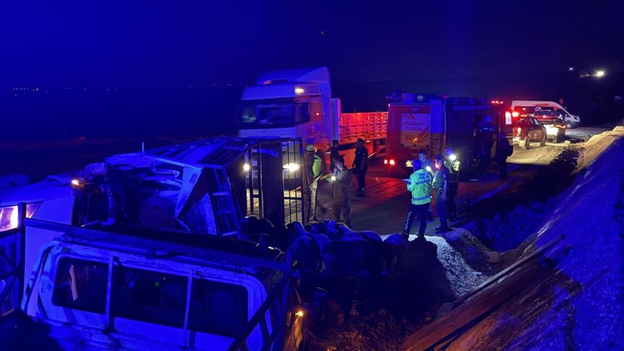 Diyarbakır’da feci kaza: 2 ölü, 1 yaralı