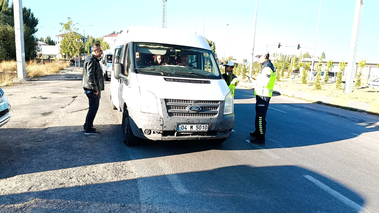 Ağrı’da taşımalı eğitim servislerinde güvenlik denetimi